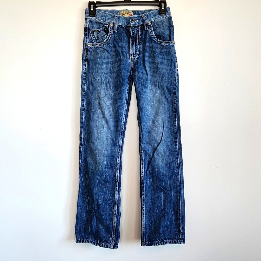 {Wrangler} adjustable waist jeans